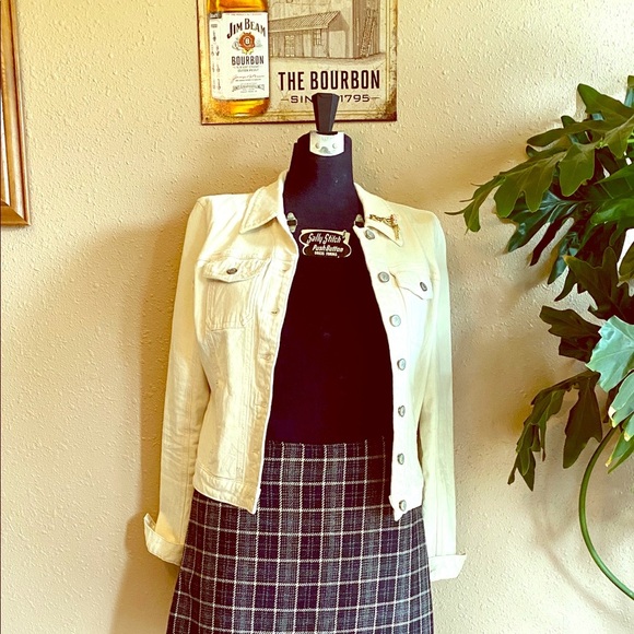 American Rag Distressed Jean Jacket - Picture 1 of 8